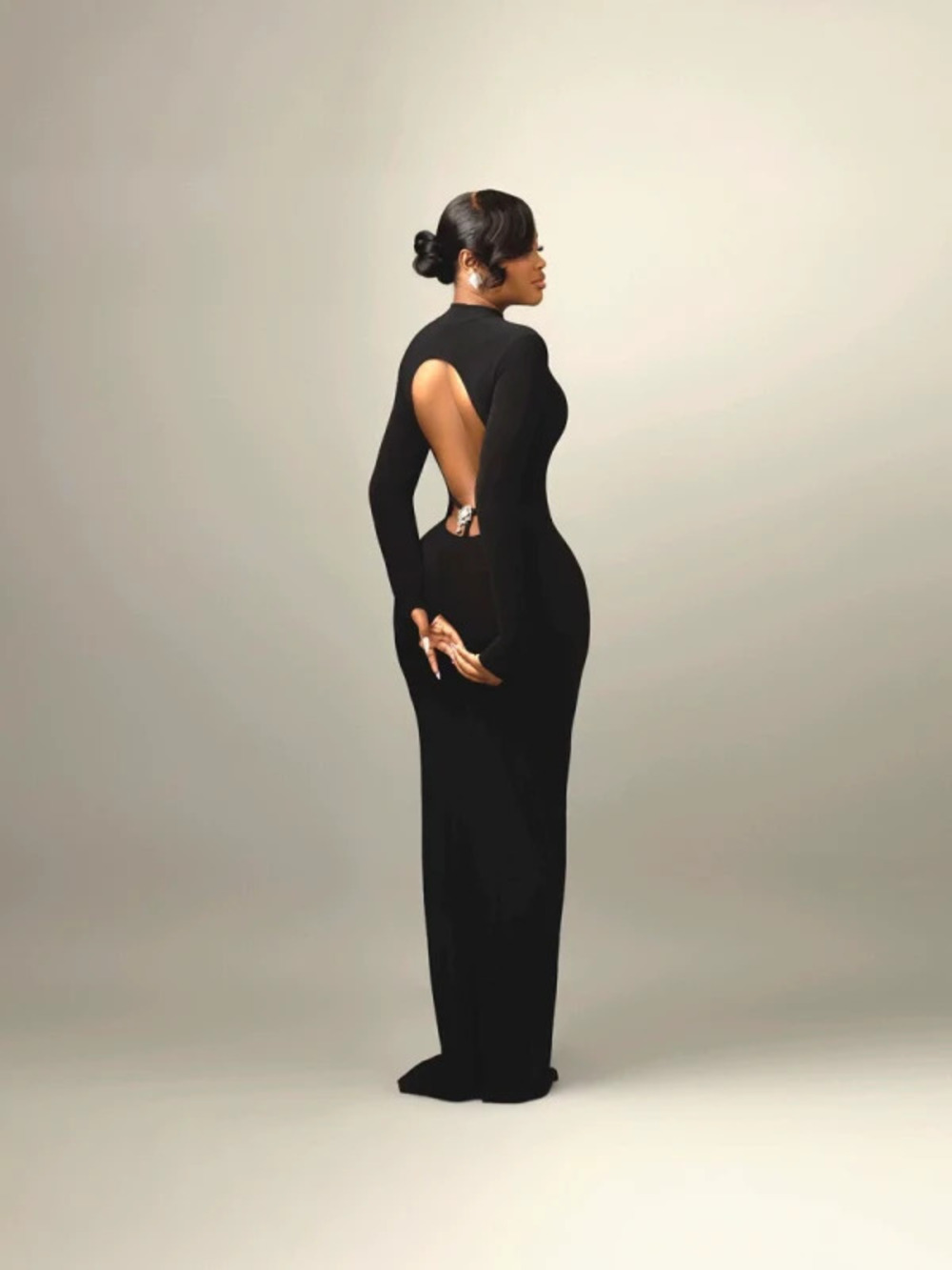 ZARA Sexy Backless High Neck Bodycon Maxi Dress Women Solid Party African Gown